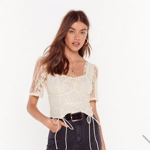Nasty Gal lace blouse